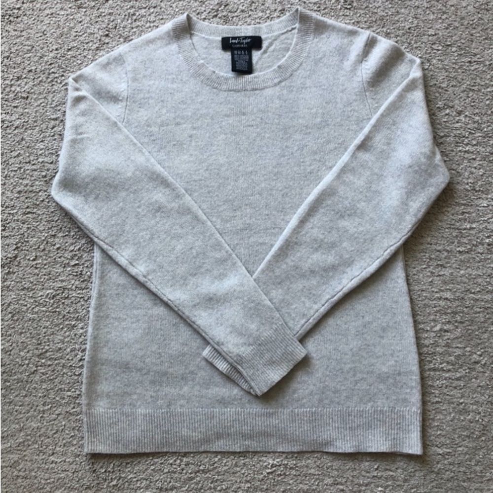 Lord & Taylor Crewneck Cashmere Sweater.